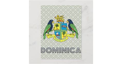 Dominica Coat of Arms Postcard | Zazzle