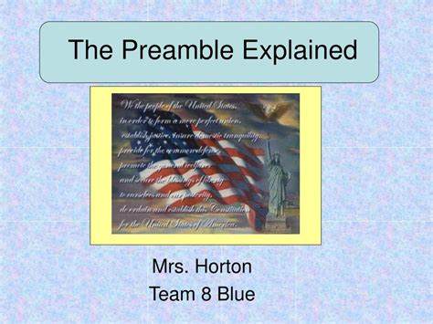 PPT - The Preamble Explained PowerPoint Presentation - ID:656717