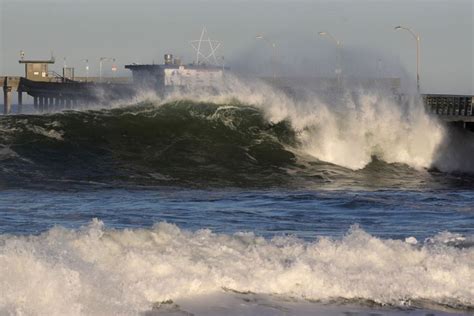 Ocean Beach Pier Damaged By High Surf