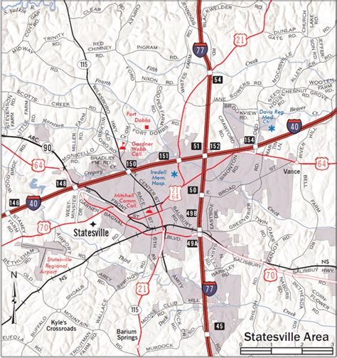 Maps of Statesville North Carolina