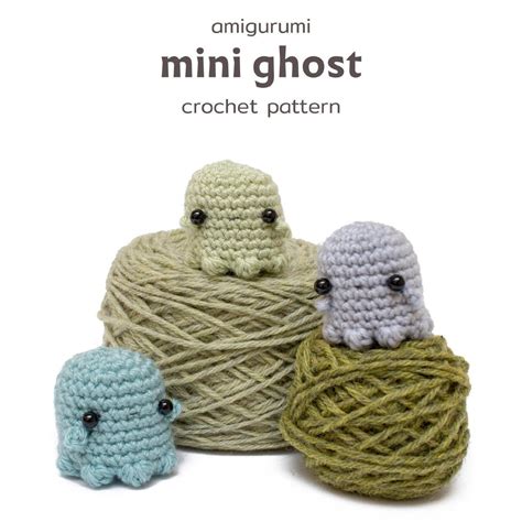 ghost crochet pattern - Halloween amigurumi ghost PDF pattern