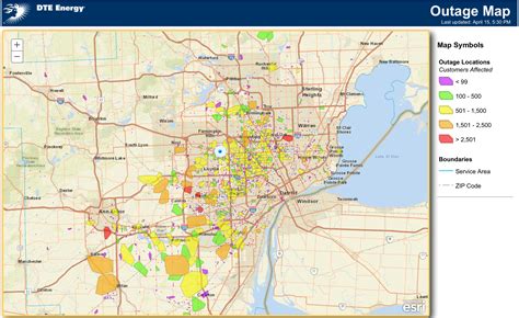 Dte Energy Power Outage Map Michigan - Map