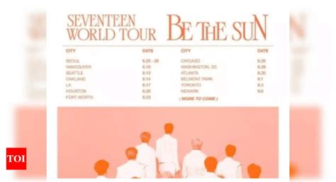 SEVENTEEN announce world tour 'Be The Sun' | K-pop Movie News - Times of India