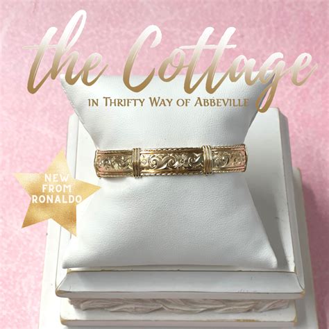 Angelina Gold Bracelet by Ronaldo – The Cottage in Thrifty Way of Abbeville