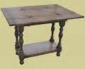Small Oak Folding Table With Potboard & Drawer | Dining Table | Side Table