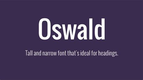 Oswald Font Family Free Download