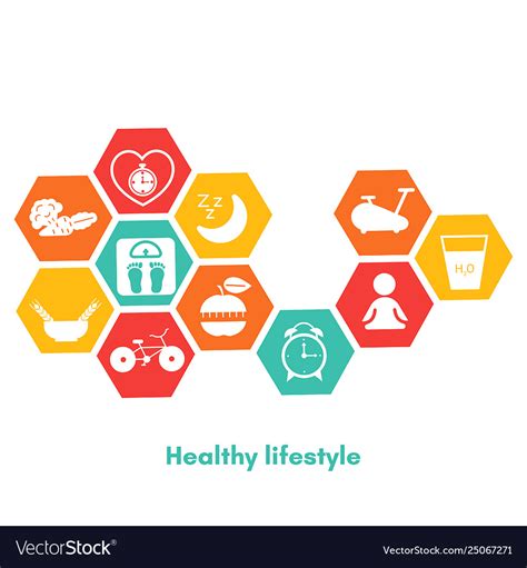 Healthy lifestyle concept lifestyle Royalty Free Vector