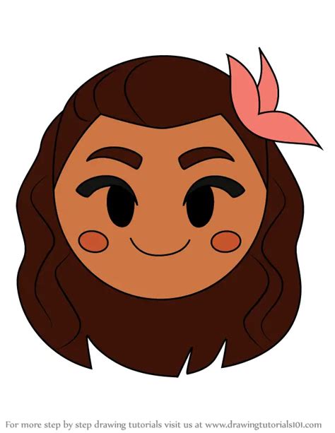 How to Draw Moana from Disney Emoji Blitz (Disney Emoji Blitz) Step by Step ...