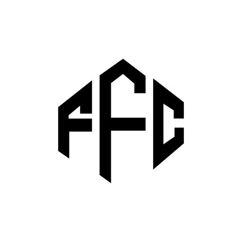 FFC letter logo design with polygon shape. FFC polygon and cube shape ...