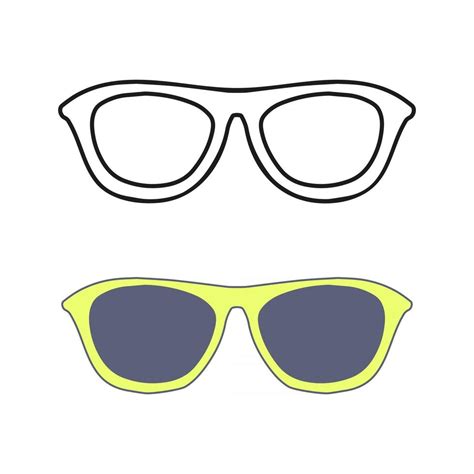 Hand drawn glasses outline set. 2744583 Vector Art at Vecteezy