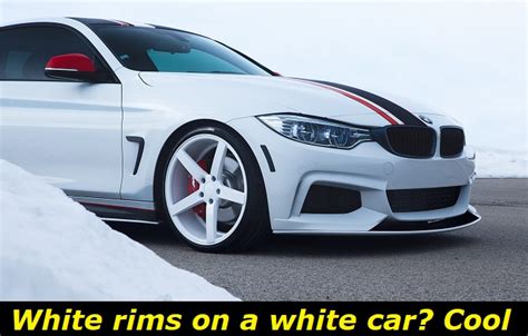 White Wheels On White Car. Some Style Rules You Should Know