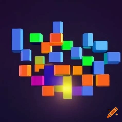 Tetris game screenshot on Craiyon
