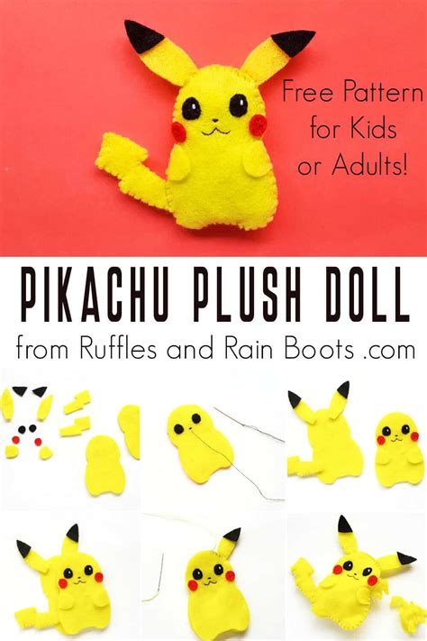 Use This Pikachu Pattern for a Fun Beginner Sewing Pokemon Craft