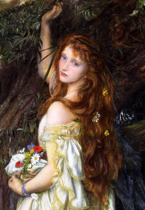 Ophelia by Arthur Hughes | Pre raphaelite art, Pre raphaelite paintings, Renaissance art paintings