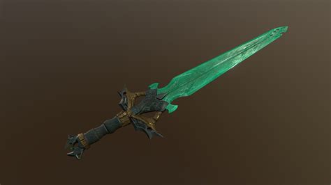 Green Dragon Sword-Skyrim - 3D model by Modelsir [3b62845] - Sketchfab