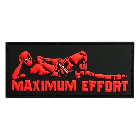 Deadpool Maximum Effort Patch (PVC) – MILTACUSA