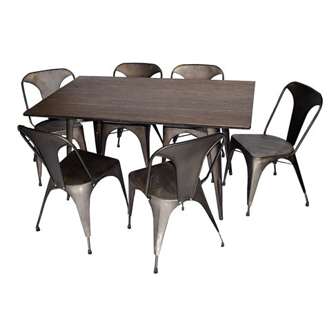 Industrial Dining Set | Elite Furniture Rental