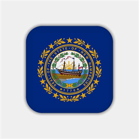 New Hampshire state flag. Vector illustration. 12252653 Vector Art at ...