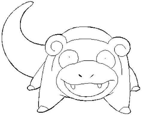 Slowpoke coloring picture of Pokemon 79