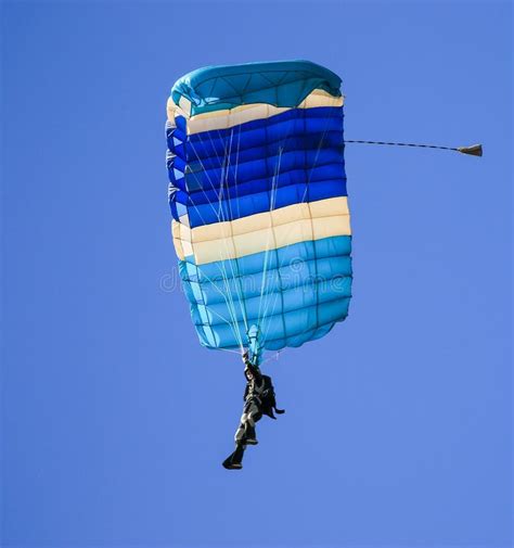 A Skydiver Performing Skydiving with Parachute Editorial Photo - Image ...