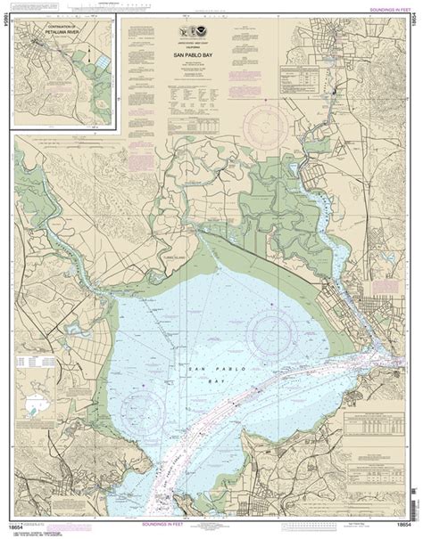 San Pablo Bay - 18654 - Nautical Charts