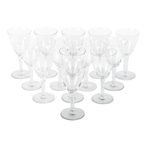 Vintage Baccarat Crystal Glasses - Set 12 | Chairish