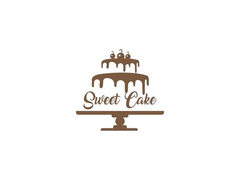 sweet cake logo cake shop logo bakery logo design vector template ...