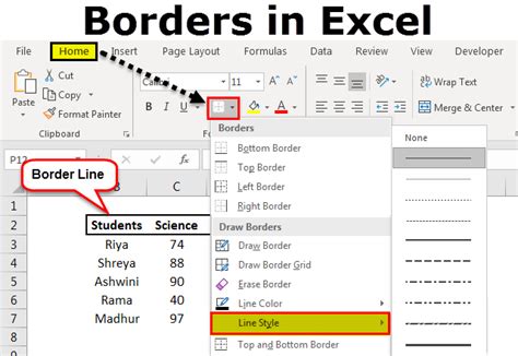 How To Add Border In Ms Excel