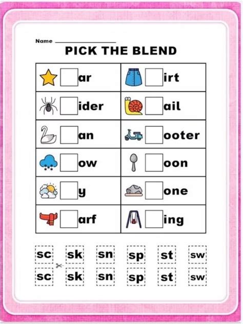 English Worksheet For Class 1 - Free Printable Worksheet