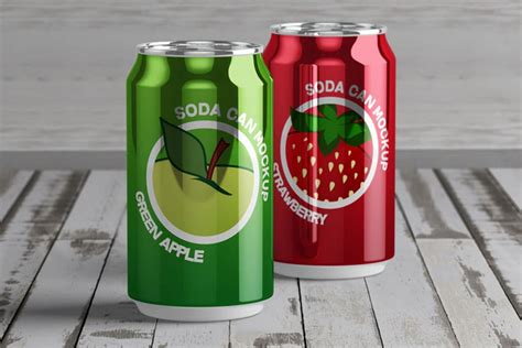 Free Download Soda Can Mockup Free PSD - Designhooks