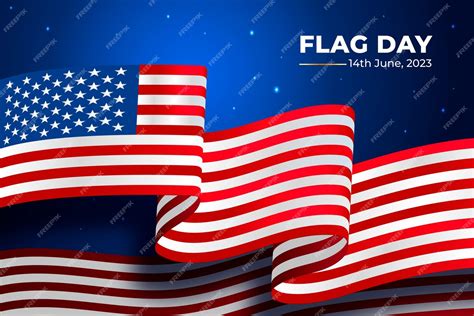 Free Vector | Gradient background for american flag day celebration