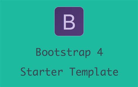 Bootstrap 4 Starter Template » WebNots