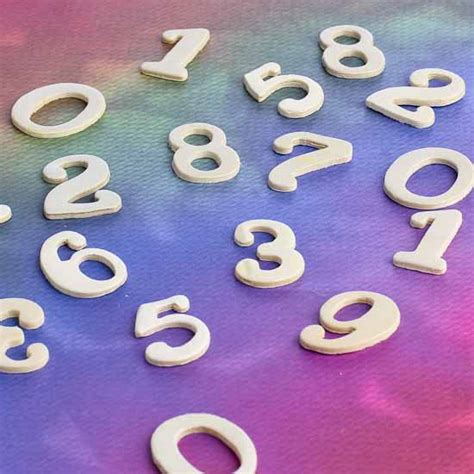 Unfinished Wood Cursive Font Numbers - Word and Letter Cutouts - Wood Crafts - Craft Supplies ...