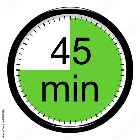 Minuterie - 45 minutes - Buy this stock illustration and explore similar illustrations at Adobe ...