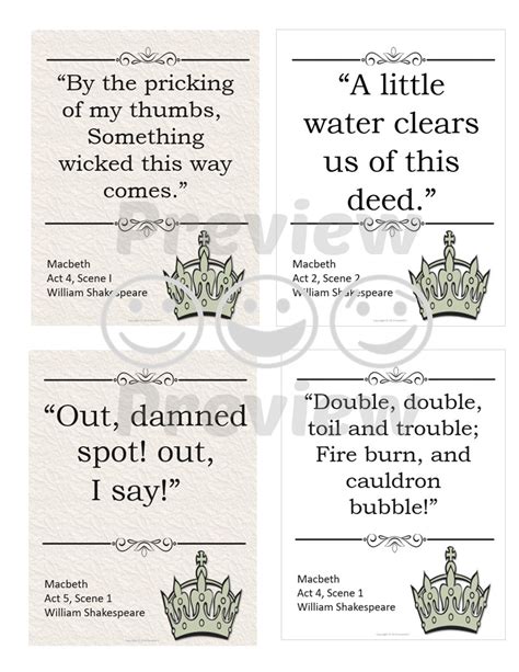 Macbeth Quotes Posters - Classful