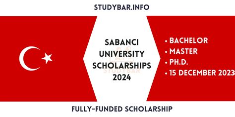 Sabanci University Scholarships 2024 Fully-Funded ,Turkey