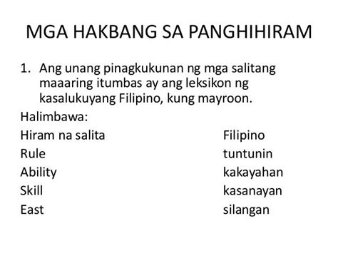 10 Halimbawa Ng Hiram Na Salita At Ang Kahulugan Nito