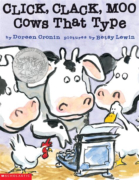 Click, Clack, Moo: Cows That Type by Doreen Cronin, Betsy Lewin (Illustrator) – faintingviolet ...