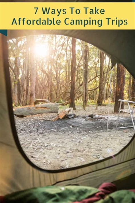 7 Ways To Take Affordable Camping Trips