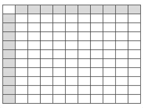 50 Square Grid Free Printable