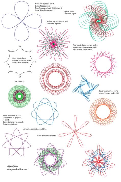 Spirograph Designs in Adobe Illustrator