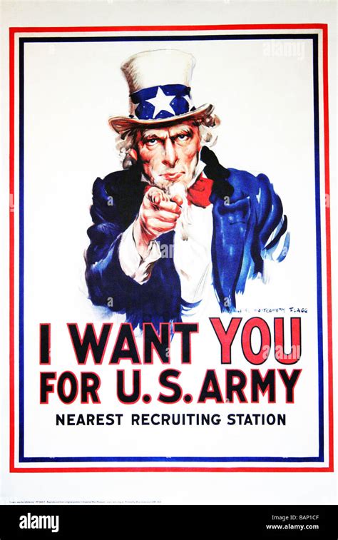 World war i poster uncle sam i want you hi-res stock photography and images - Alamy