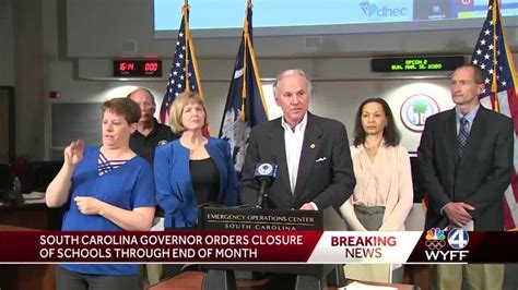 SC governor announces closure of all public schools