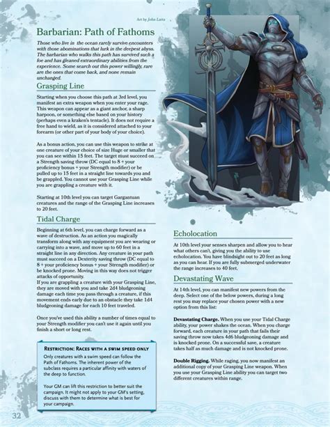 Guide to the Abyssal Depths - A Massive Aquatic Supplement for DnD 5e ...