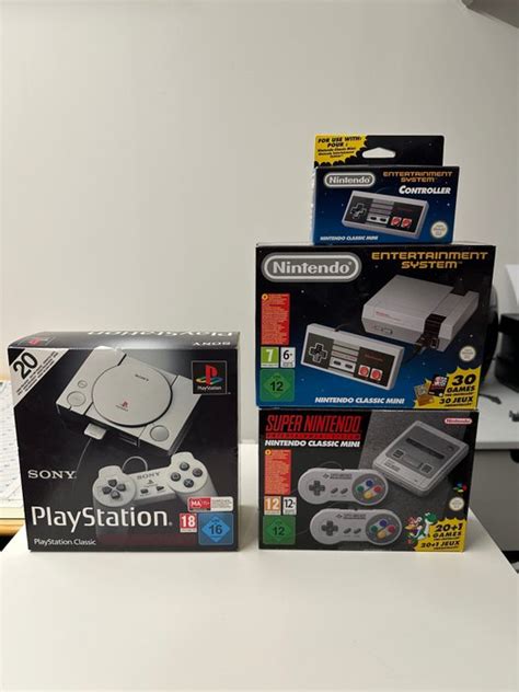 Nintendo, Sony NES Mini, SNES mini & PlayStation Classic - Set de consola de videojuegos ...