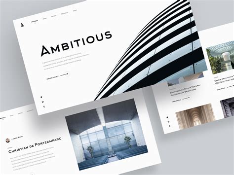 Minimalistic Architectural Website Concept | Visual hierarchy, Architecture, Minimalist poster