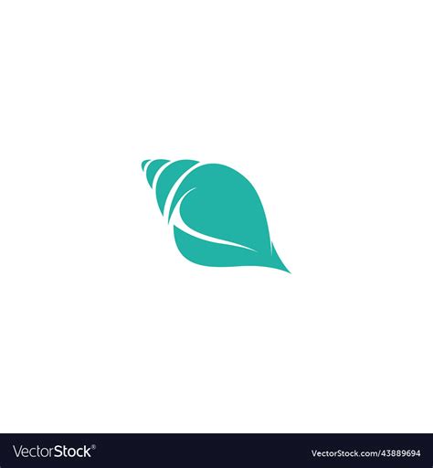 Shell icon logo design Royalty Free Vector Image