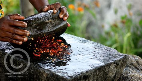 preparing the authentic way! chilli paste is essential and forms a part of Srilankan food ...