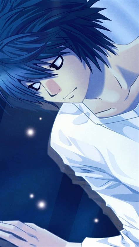L Lawliet, Blue Theme, Anime HD phone wallpaper | Pxfuel