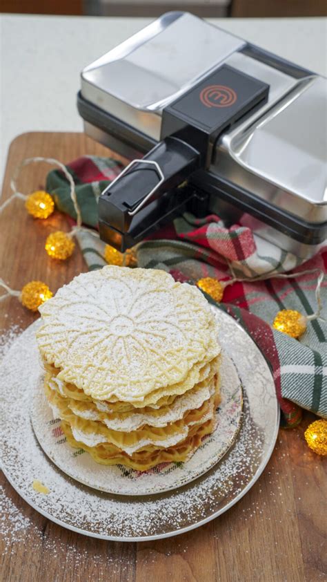 The Best Italian Lemon Pizzelle Cookie Recipe | Couple in the Kitchen